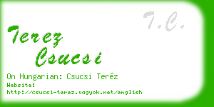 terez csucsi business card